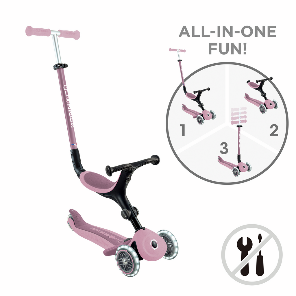 PATINETE GO UP ACTIVE ECOLOGICO BERRY CON LED - Imagen 7