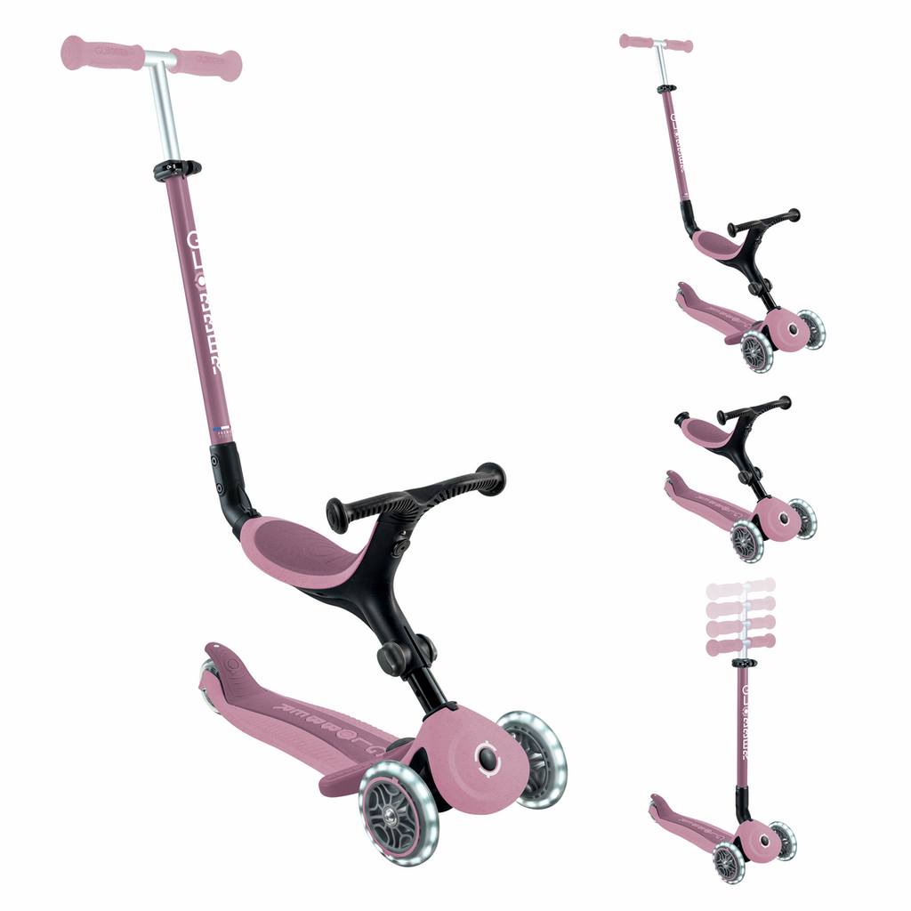 PATINETE GO UP ACTIVE ECOLOGICO BERRY CON LED - Imagen 2