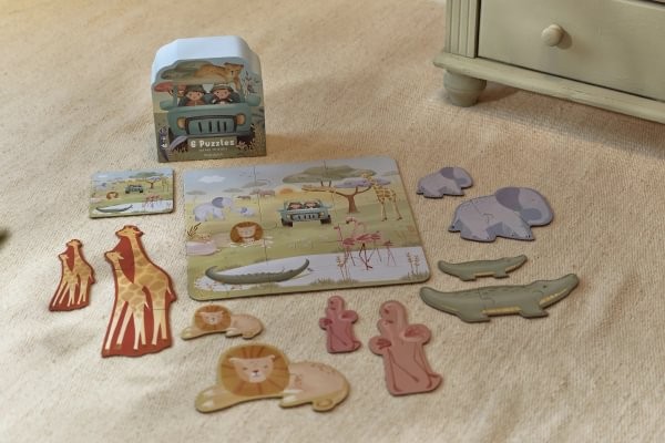 PUZZLE 6 EN 1 SAFARI FRIENDS - Imagen 5