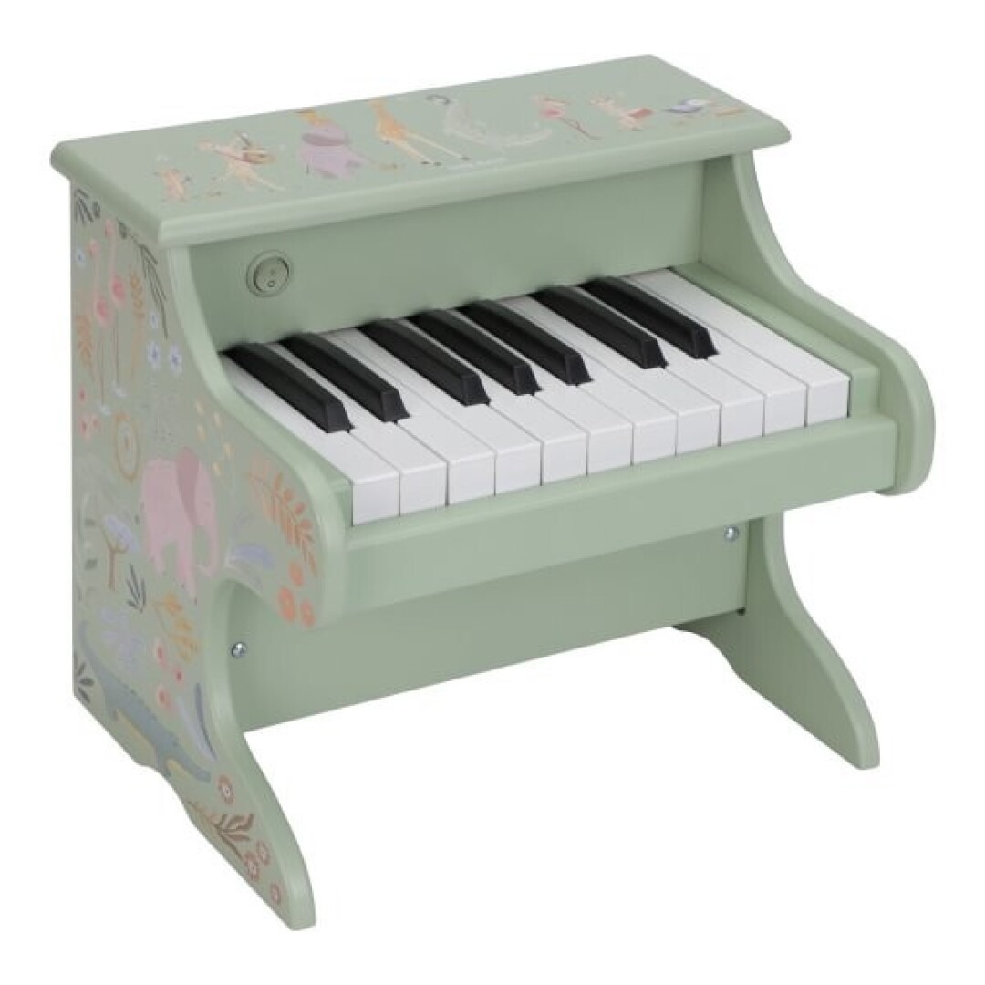 PIANO DE MADERA VERDE SAFARI FRIENDS