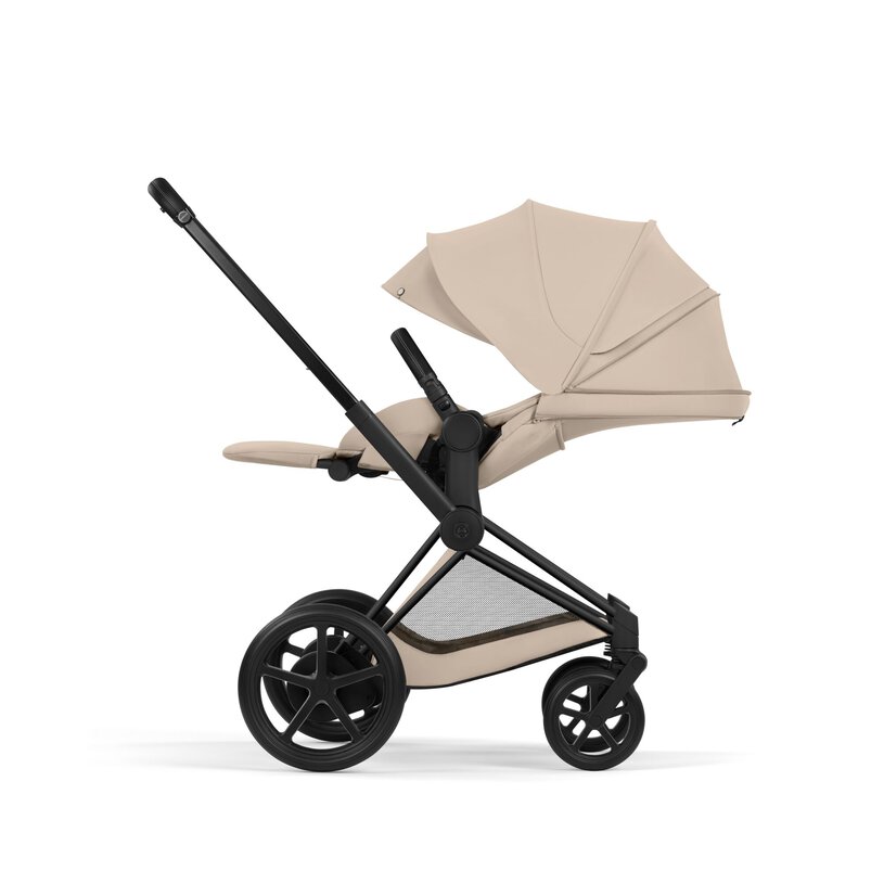 PACK EPRIAM COZY BEIGE/MATT BLACK (CHASIS+SEAT PACK+CAPAZO PLEGABLE) - Imagen 3