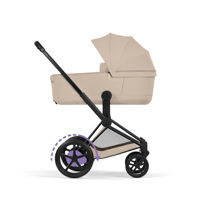 PACK EPRIAM COZY BEIGE/MATT BLACK (CHASIS+SEAT PACK+CAPAZO PLEGABLE) - Imagen 9