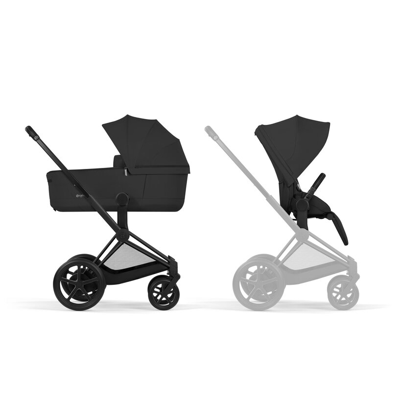 PACK EPRIAM SEPIA BLACK/MATT BLACK (CHASIS+SEAT PACK+CAPAZO PLEGABLE) - Imagen 8