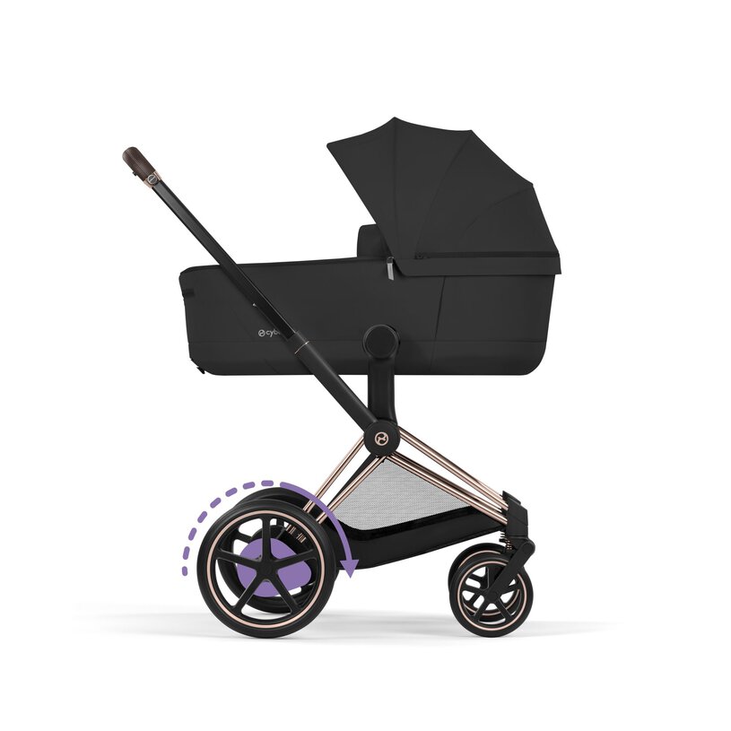 PACK EPRIAM SEPIA BLACK/ROSEGOLD (CHASIS+SEAT PACK+CAPAZO PLEGABLE) - Imagen 8