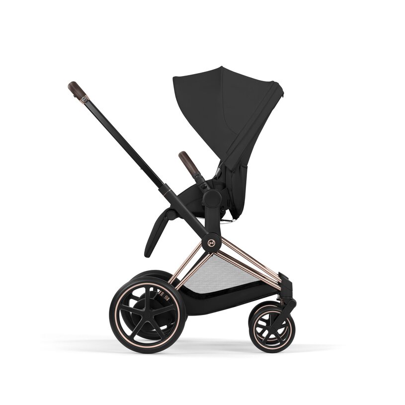 PACK EPRIAM SEPIA BLACK/ROSEGOLD (CHASIS+SEAT PACK+CAPAZO PLEGABLE) - Imagen 4