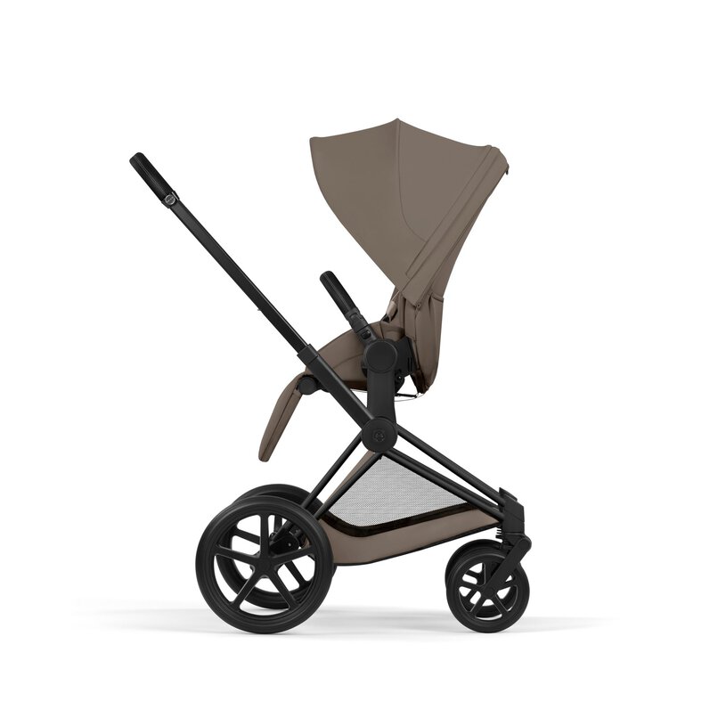 PACK PRIAM COCONUT BROWN (CHASIS MATT BLACK+SEAT PACK+CAPAZO PLEGABLE) - Imagen 4