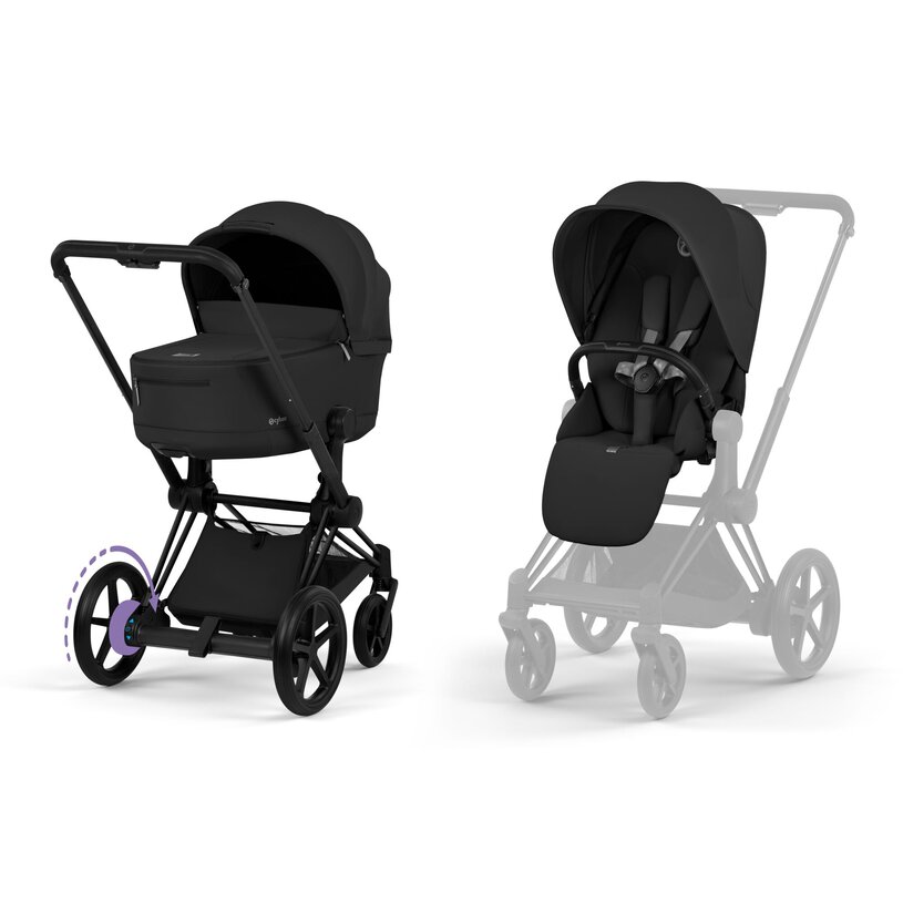 PACK EPRIAM SEPIA BLACK/MATT BLACK (CHASIS+SEAT PACK+CAPAZO PLEGABLE)
